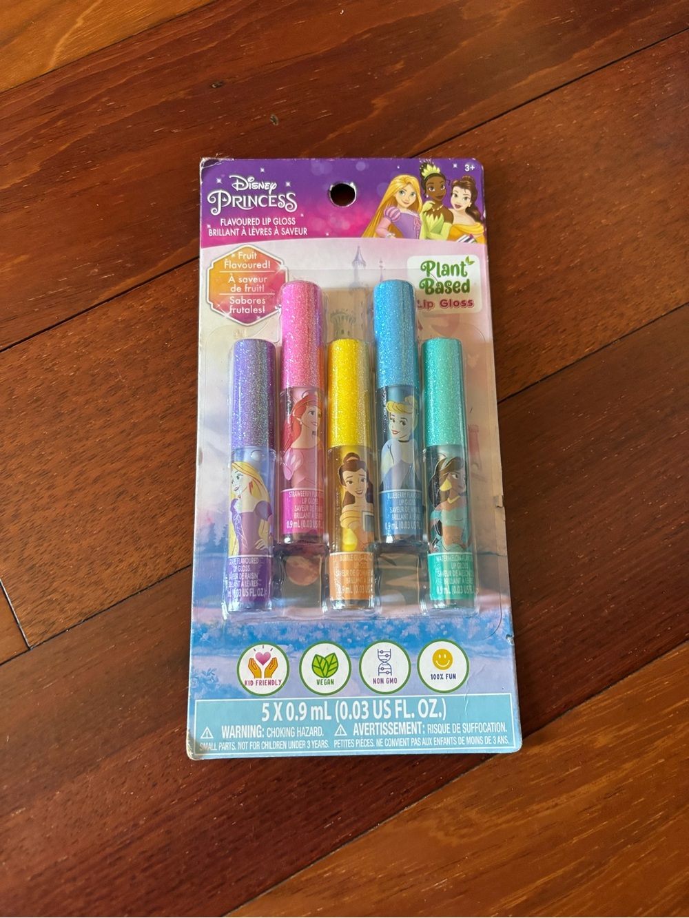 Disney Princess Lip Gloss Collection - Purple, Pink, Yellow, Blue, Teal
